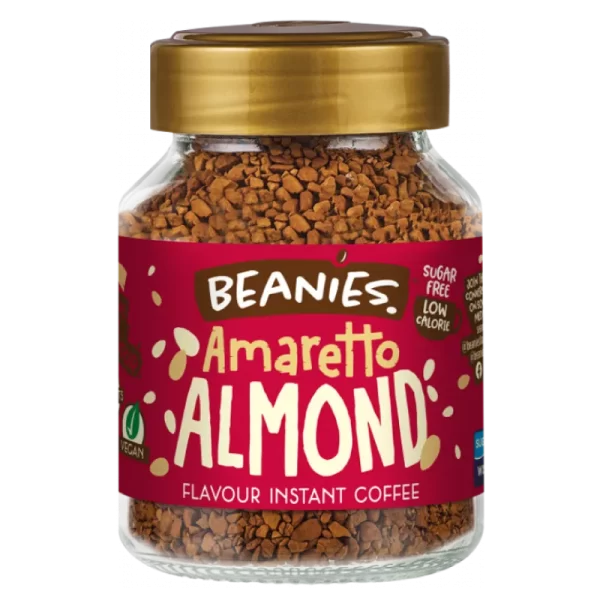 amaretto almond café beanies frasco 50 gramos