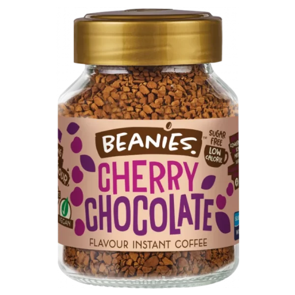 cherry chocolate café beanies frasco 50 gramos