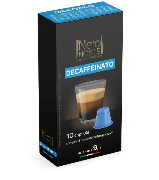 cafe descafeinado capsula nespresso nero nobile